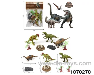 Dinosaur Set in PP bag with header