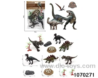 Dinosaur Set in PP bag with header