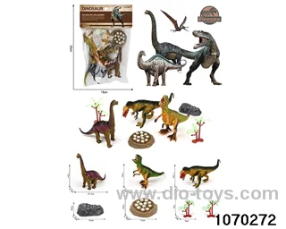 Dinosaur Set in PP bag with header