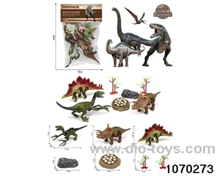 Dinosaur Set in PP bag with header