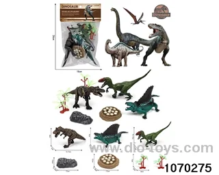 Dinosaur Set in PP bag with header