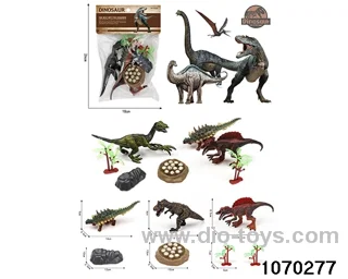 Dinosaur Set in PP bag with header