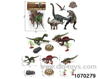 Dinosaur Set in PP bag with header
