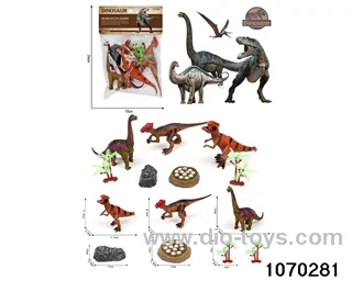 Dinosaur Set in PP bag with header