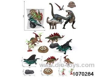 Dinosaur Set in PP bag with header