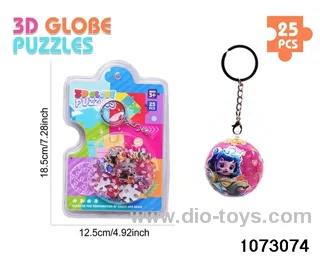 3D Puzzle Keychain (25PCS) in high frequency