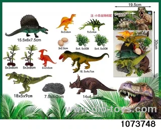 14pcs Dinosaur in PP bag with header