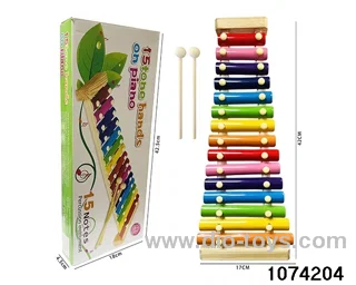 Wooden Fifteen-Tone Percussion in color box