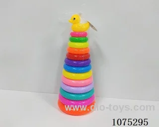 Thirteen Story Rainbow Tower (Big Yellow Duck)