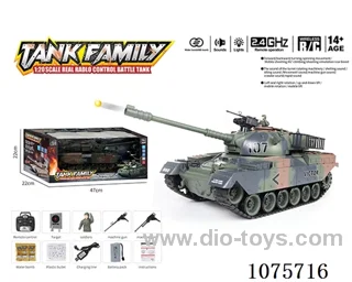 1:18 2.4G 20ch rc tank with water bullet