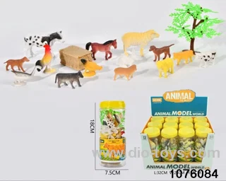 16pcs Pasture animal set（12 barrel/box）
