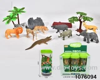 13pcs wild animal set（6 barrel/box）