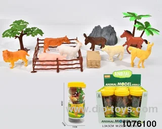 13pcs Pasture animal set（6 barrel/box）