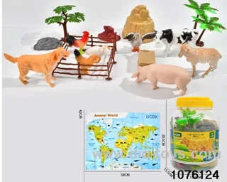 19pcs Pasture animal set
