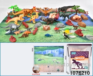 60pcs dinosaur set with map