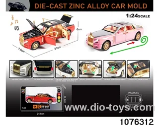 1:24 Alloy Car with Lights & Sound Effects in window box