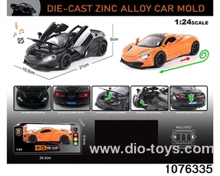 1:24 Alloy Car with Lights & Sound Effects in window box