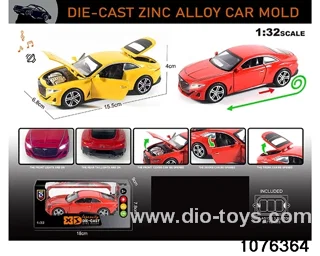 1:32 Alloy Car with Lights & Sound Effects in window box