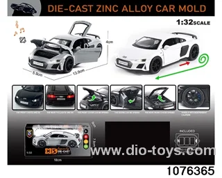 1:32 Alloy Car with Lights & Sound Effects in window box