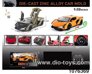 1:32 Alloy Car with Lights & Sound Effects in window box
