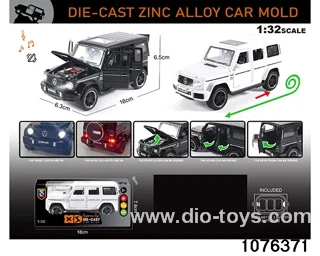 1:32 Alloy Car with Lights & Sound Effects in window box