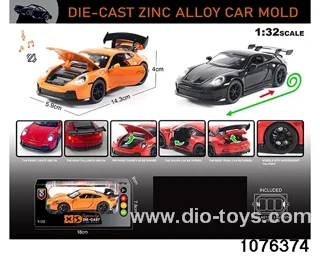 1:32 Alloy Car with Lights & Sound Effects in window box