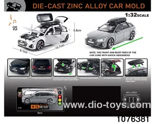 1:32 Alloy Car with Lights & Sound Effects in window box