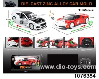 1:32 Alloy Car with Lights & Sound Effects in window box