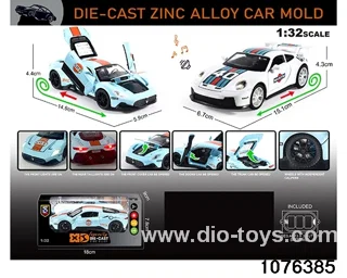 1:32 Alloy Car with Lights & Sound Effects in window box
