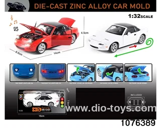 1:32 Alloy Car with Lights & Sound Effects in window box