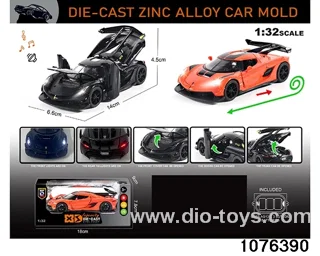 1:32 Alloy Car with Lights & Sound Effects in window box