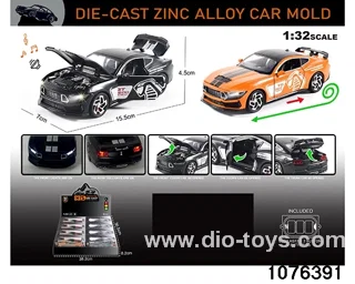 1:32 Alloy Car with Lights & Sound Effects in window box