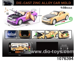 1:32 Alloy Car with Lights & Sound Effects in window box