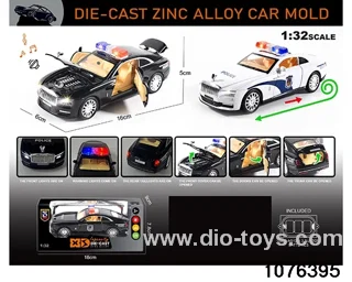 1:32 Alloy Car with Lights & Sound Effects in window box