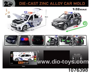 1:32 Alloy Car with Lights & Sound Effects in window box
