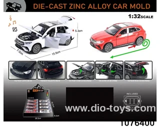 1:32 Alloy Car with Lights & Sound Effects in display box