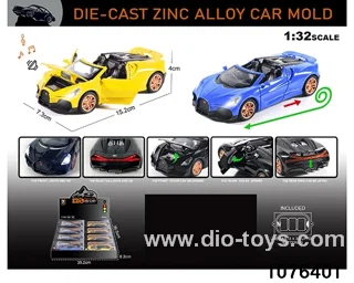 1:32 Alloy Car with Lights & Sound Effects in display box