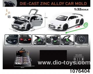 1:32 Alloy Car with Lights & Sound Effects in display box