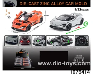 1:32 Alloy Car with Lights & Sound Effects in display box