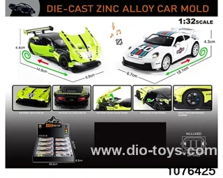 1:32 Alloy Car with Lights & Sound Effects in display box