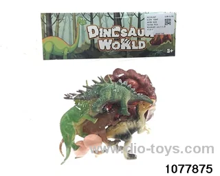 4pcs Dinosaurs in PP bag with header