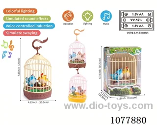 Voice controlled bird cage for two birds W L/M