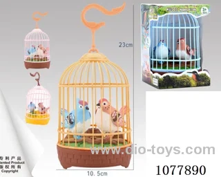 Voice controlled bird cage for two birds W L/M