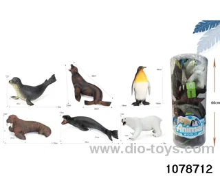 12 models  40cm Vinyl Polar animals