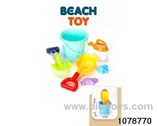 6pcs beach toy in Net bag