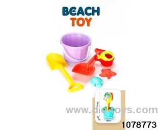6pcs beach toy in Net bag