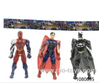 Spider-Man + Superman + Batman with light