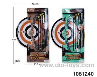 slingshot bow and arrow in display box