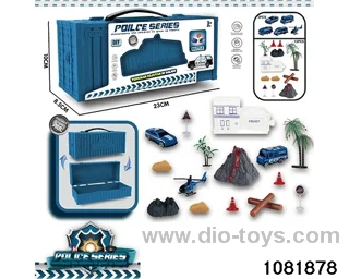 Police container in paper card