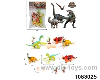 Dinosaur Set in PP bag with header